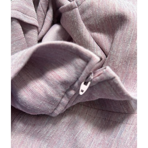 70s Bleeker Street Dress Size Large Pink Wide Collar Long Balloon Sleeve Belt - Picture 10 of 12